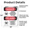 Signmission Pesticide Storage Area Bilingual Danger Sign, Vinyl Decal, 18in W x 24in L, 2PK OS-2PACK-DS-D-1824-VS-1523 - alternate 5